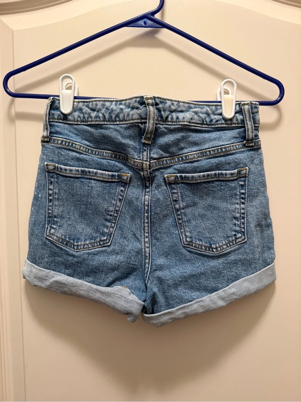 wild fable Washed Blue High-Rise Denim Shorts